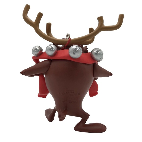2022 Hallmark Looney Tunes Taz Santa's Extra Reindeer Keepsake Ornament w/ Box - Picture 3 of 8